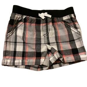 Jumping Beans Plaid Elastic‎ Waist Lightweight Woven Shorts Pockets 4T